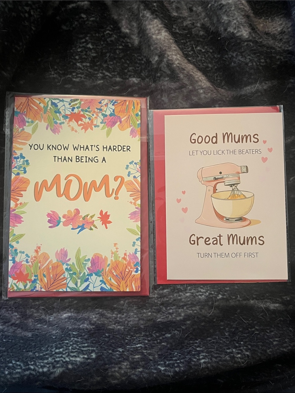 Mom Themed Greeting Cards Set of 2